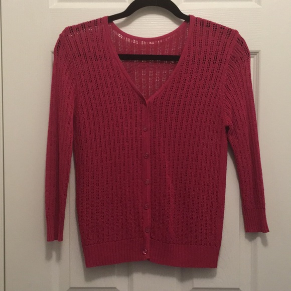 Fuchsia Pink Cardigan - Picture 1 of 4